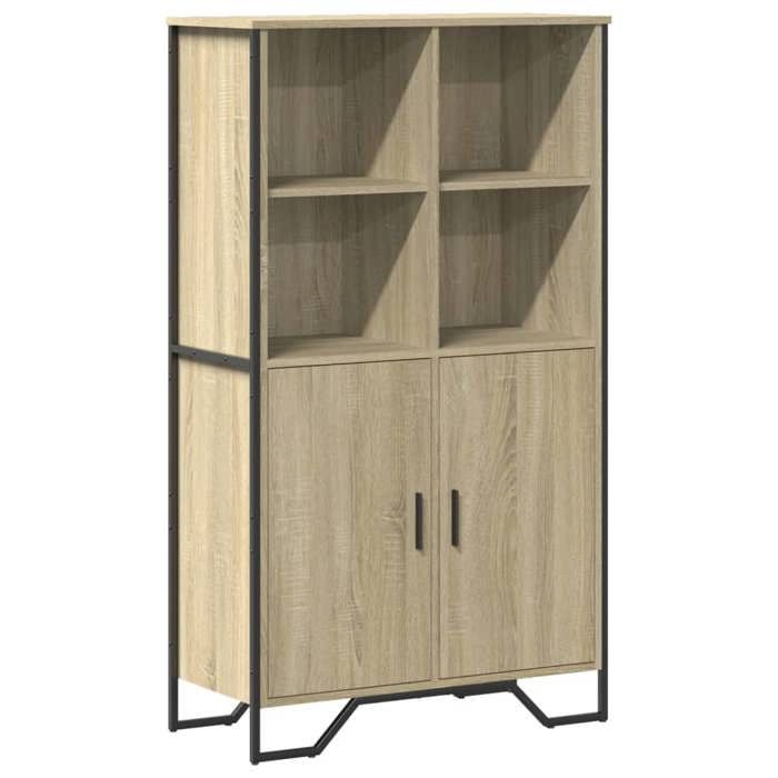 VidaXL Highboard Sonoma Oak 79.5x35.5x137.5 Cm Engineered Wood, Sideboard, Storage Furniture, High Cabinet, Cabinet, 3295308