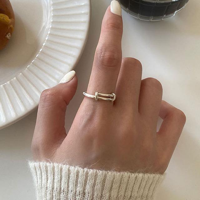 Foxanry Minimalist Copper Color Rings Couples Gift Trendy Elegant Vintage Adjustable Design Girl Party Jewelry resizable