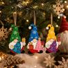 3 pcs 2D Flat Christmas Tree Ornaments Santa Claus Christmas Decor Xmas Hanging Pendant  Christmas