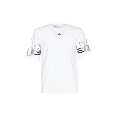 Originals Trefoil Outline Tee Rundhals Kurzarm T-Shirt Herren Oberteile Weiß DU8536