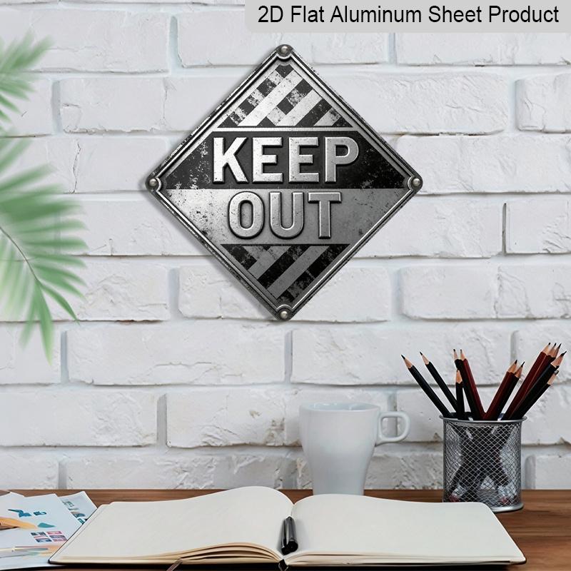 2D Flat - 1pc, Themed Around High Voltage, A Decorative Gift for A Friend, Vintage Metal Aluminum Sign, Suitable for Decorating Garages, Studios