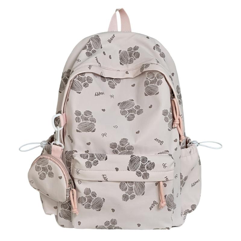 Cartoon Bear Backpack Student Class Schoolbag Lightweight Backpack