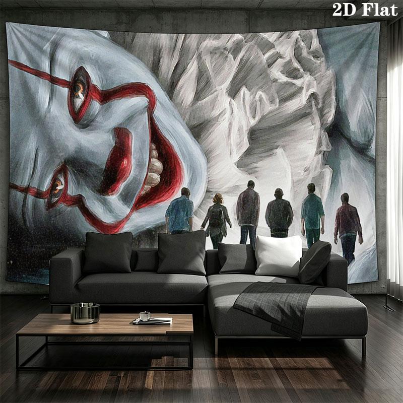 IT Wall Tapestry, Aesthetic Printed Fabric Blanket, Suitable for Bedroom, Living Room, and Home Decor.