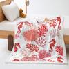 Ocean 2D Digital Printing Thickened Lamb Fleece Crystal Fleece Blanket