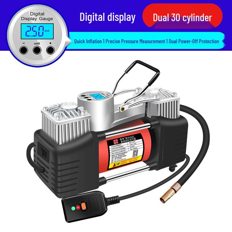 

220V Двухцилиндровый Высокоскоростной Воздушный Насос для Автомобилей, Шин, Баскетбольных Мячей и Плавательных Кругов