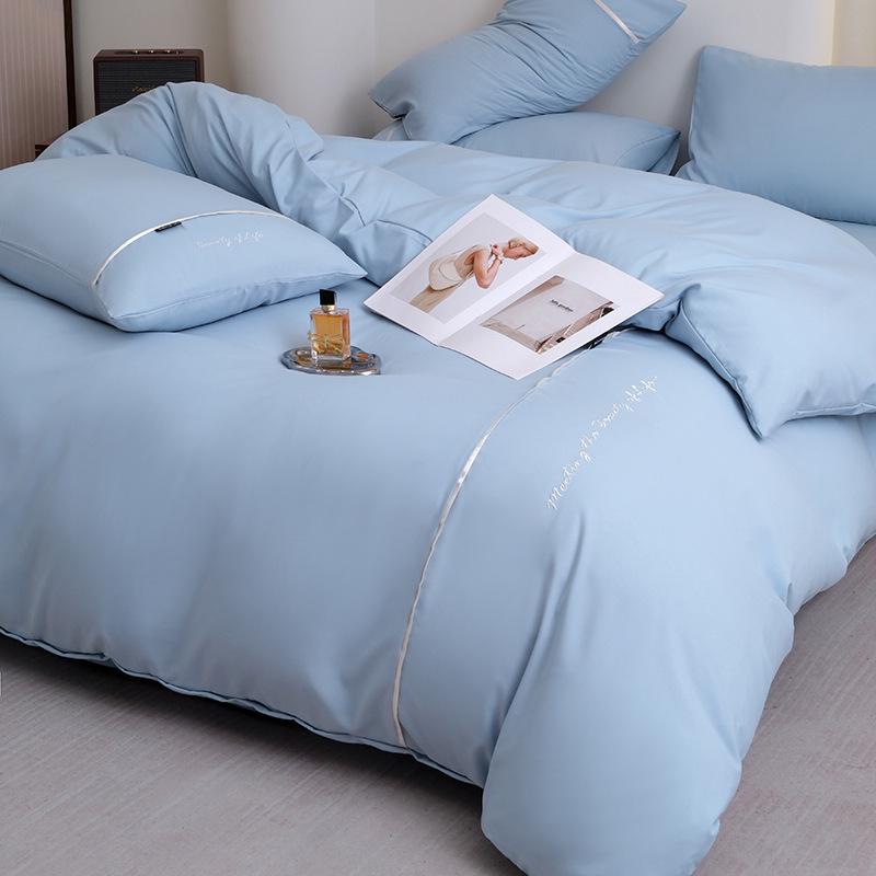 Luxury Five-Star Hotel White Linen Duvet Cover & Bedding Set