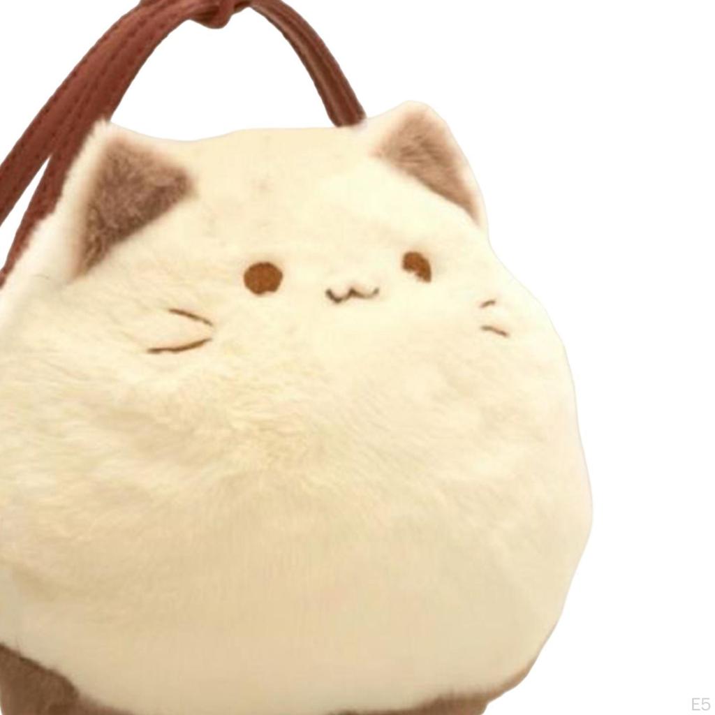 Katzen-Plüschtasche für Geburtstage Geldbörse Stofftier Umhängetasche