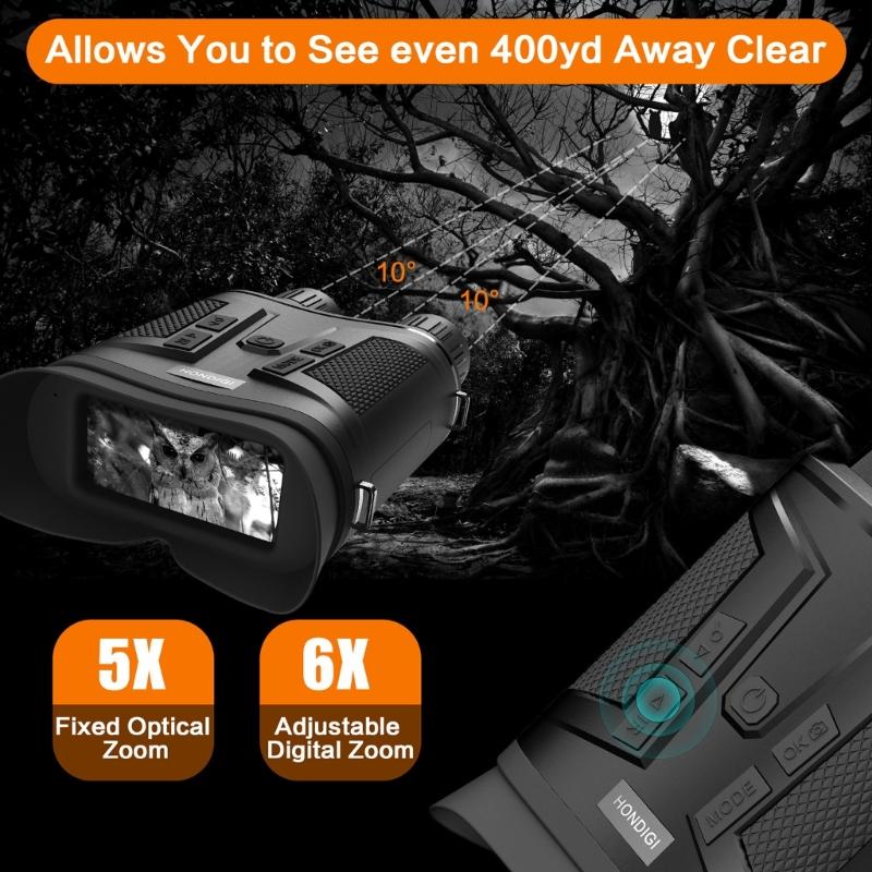 Light Weight Handheld Telescope with 4K Video Recording & Infraring Night Views for Camping Hiking and Dark Adventure