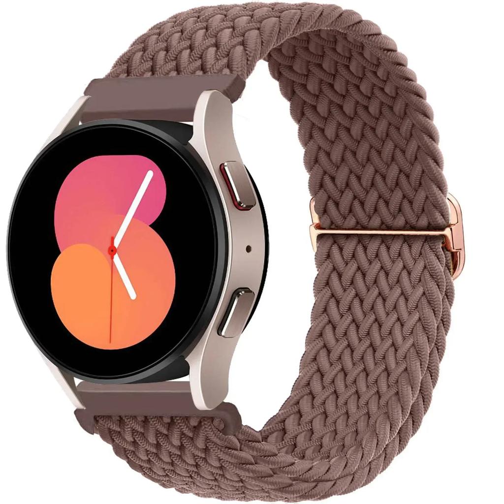 20 22mm Band For Samsung Galaxy Watch 7/6/5 pro/6 Classic/gear s3/active 2 Braided Solo loop bracelet for Huawei GT 2e 3 4 Strap