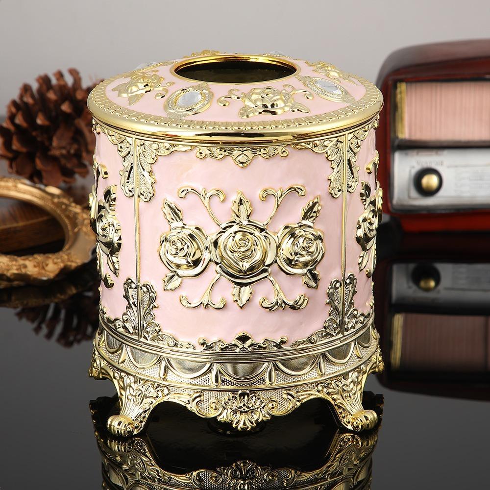 Exquisite Paper Holder Plastic Decoration Box Creative Desktop Storage Box  Desktop Organization
