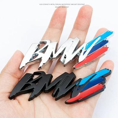 -Car Styling 3D Metal Emblem Sticker Decoration Accessories For BMW G01 G02 G30 G20 E90 E91 E60 E87 E39 F10 F34 F49 F39 F26 E83