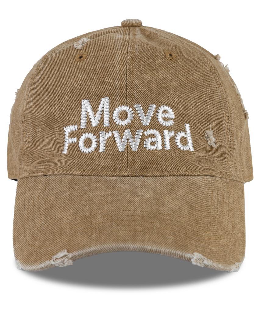 Wig Move Forward Damaged Ball Cap - Beige