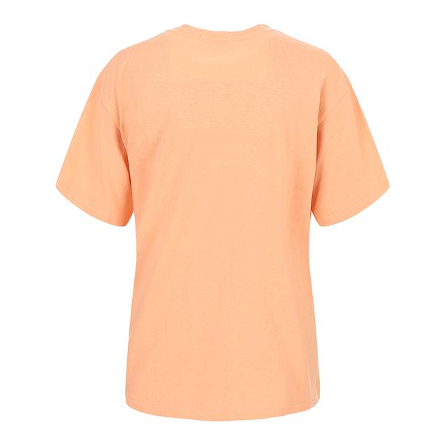 LALAFOX Lala Embroidered T-Shirt Short Sleeve T-Shirt Orange Br2Ch023