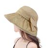 2026 new big brim bow sun hat children summer thin bucket hat elegant foreign style sun hat tide