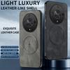 EUCAGR For Honor X9b/Honor X9b Case Simple Stylish Magnetic Suction Luxury PU Leather Skin-friendly Anti-drop Back Cover