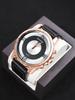 4PCS Watch Necklace Set, Business Men's Fashion Dial Quartz Calendar Watch, Luxury Men's PU Leather Watches, Ideal Gift for Me