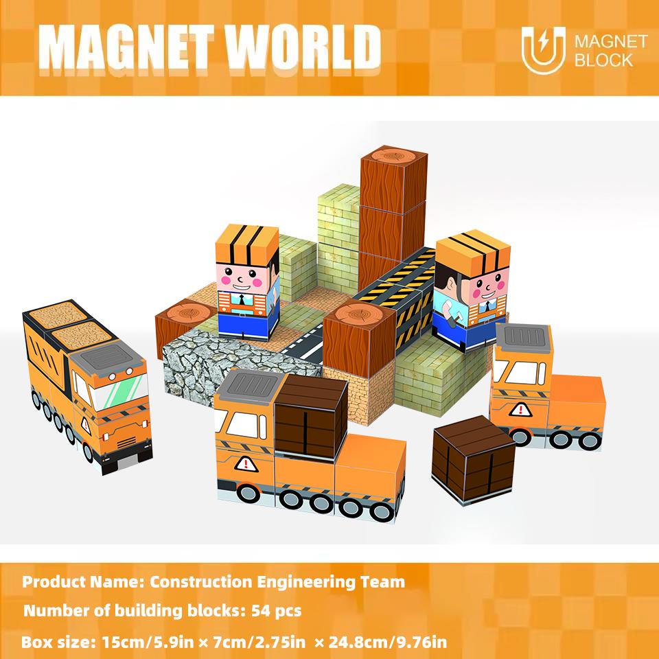 Магнитные Строительные Блоки Игрушка Строительные Блоки Полный Набор Детской Игрушки для Сборки Своими Руками Строительные Блоки Стол Строительные Игры 1 Июня