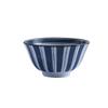 Japanese High-Temp Underglaze Bowl & Plate Set: 5" Rice Bowl, Conical Hat Bowl, Large Square Plate.