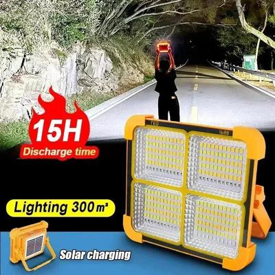 LED Floodlight USB Rechargeable Searchlight Camping Lamp Portable Outdoor Flood Light Powerful Lantern Work Lights