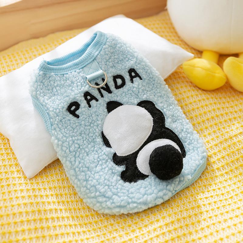 Cat Clothes Autumn and Winter Cute Small Animal Warm Fleece Small Dog Kitten Dog Bipedal Pet Cat Clothing