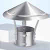 Stainless Steel Ventilated Rain Cap Exterior Wall Air Outlet Rain Pipe Cap  Fireplaces