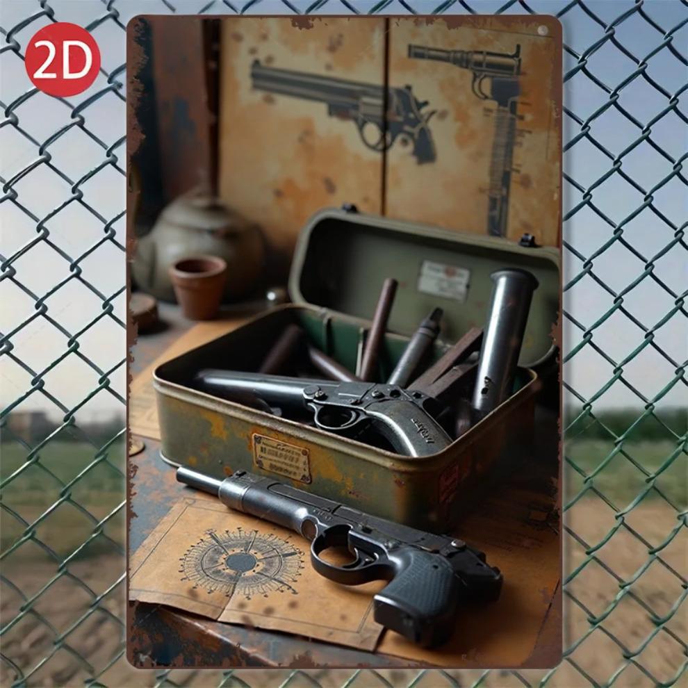 

1 шт. 2D Плаский 8*12 дюймів Металева табличка Вінтажний Арсенал Рустикальний Стиль Декор Мистецтво 20x30cm（7.8x11.8inch）