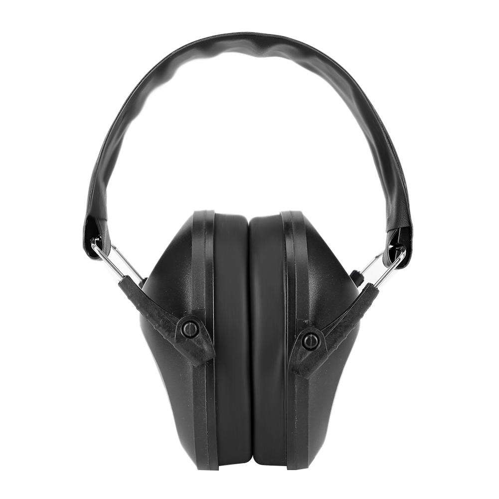 Foldable Protection Earmuff Learning Sleeping AntiNoise Industry Hearing Protector(Black )
