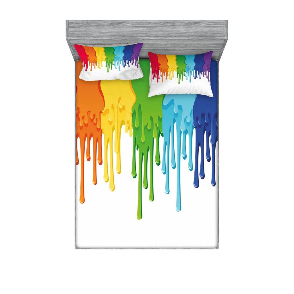 Periodic Table Pattern Sheet Three-Piece Digital Printing Bedding Sheet Three-Piece Sheet Children Adults