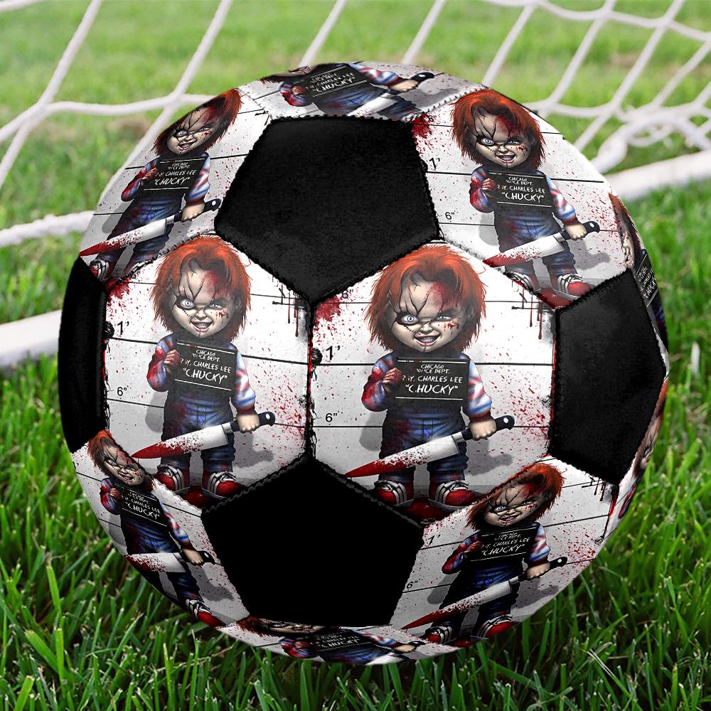 Chucky Indoor Soccer Ball Colorful All Ages Size 5 Machine Stitched PVC Competition Ready Durable High-Bounce