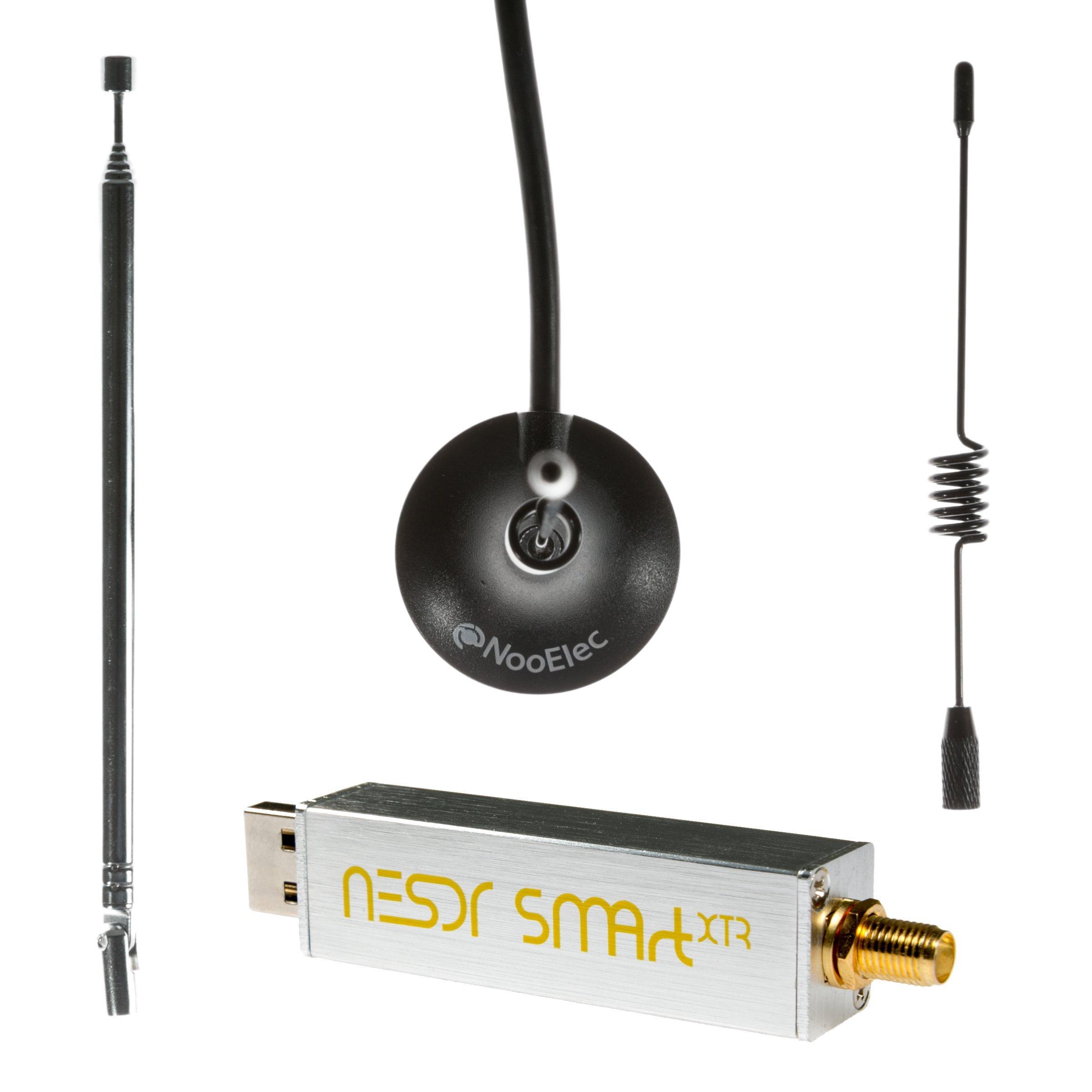

Комплект Nooelec NESDR SMArt XTR Premium RTL2832U и программно-определяемая радиостанция с расширенной настройкой, алюминиевый вход SMA, 3 антенны — на базе RTL-SDR E4000