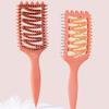 Curly Hair Brush Practical Hair Comb Hairdressing Brush Hollow Out Hair Brush Massage Comb Detangling Hair Brush