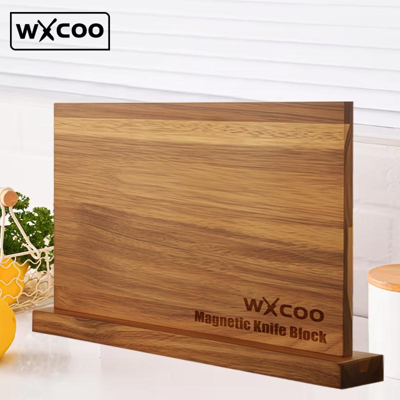 

Магнитный блок для ножей Деревянный Двусторонний Магнитный держатель для ножей Универсальный кронштейн для кухонных ножей Кухонное хранилище Подставка для ножей