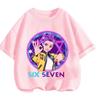 Fashion Trendy Fun 2026 67 Six Seven Crew Neck Tshirt 3-14Y Boys Girls Summer Cute Kawaii Cartoon Street Hot Outdoor Casual
