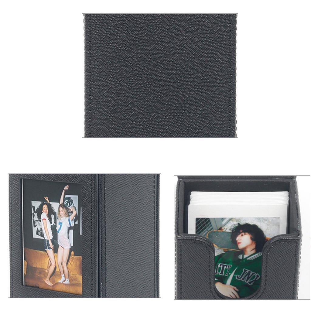Bookshelf Albums Small Photo Storage Case for 3Inch Photos Films Cards Picture Display Holder Photocard Protective Box