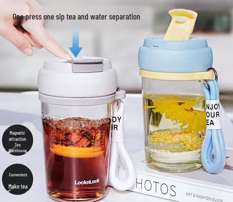 

LOCK&LOCK Heat-Resistant Glass Tea Infuser Cup