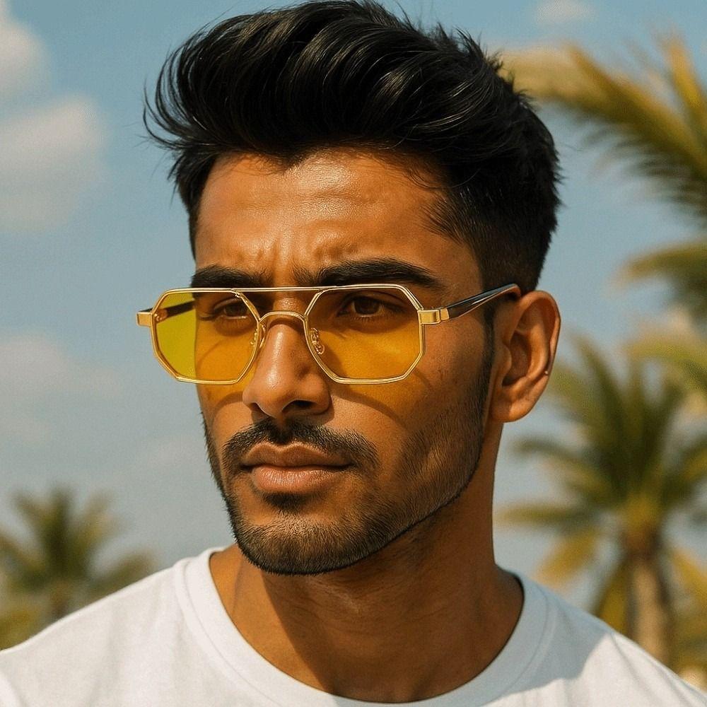 Gradient Unisex Polarizing Lens Sunglasses Indian Style Anti-UV Glasses  Women