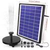 Solar-Powered Floating Garden Fountain and Light