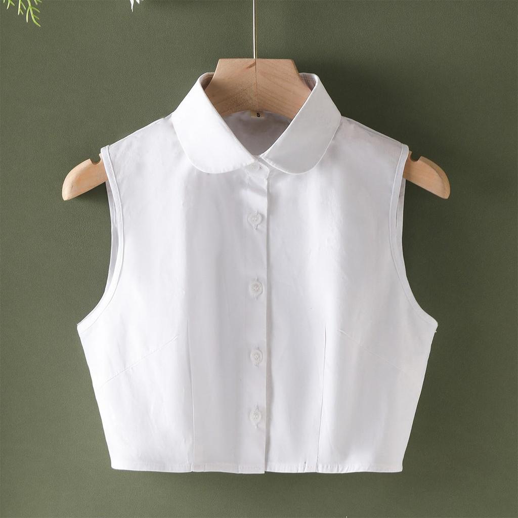 Korean Style Women's Stand-Up Collar: White Decorative Fake Collar for Autumn/Winter Sweaters