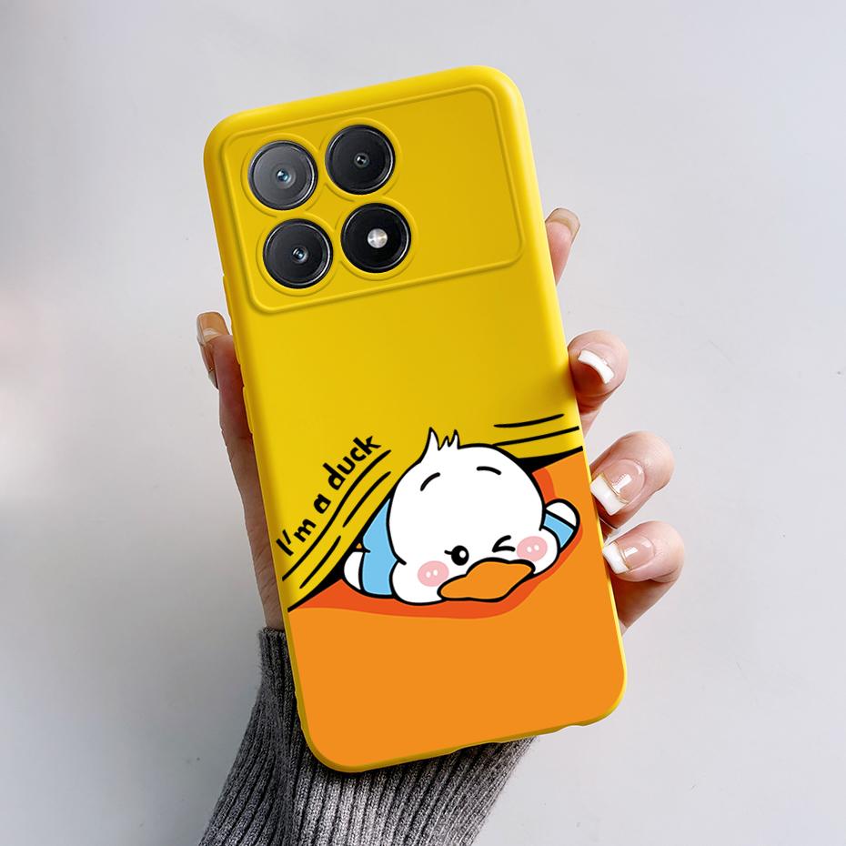 For Xiaomi Poco X6 Pro Case Stylish Painted Silicone Bumper Shockproof Phone Cases Cover Coque For Xiaomi Poco X6 Pro 5G Fundas