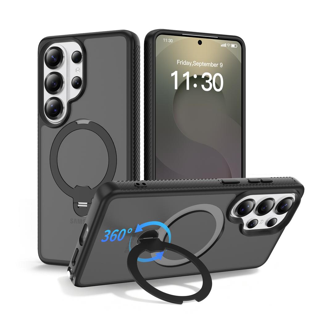 Applicable To Samsung S26Ultra Fengdun Magnetic Bracket Mobile Phone Case Frosted S26Plus Anti-drop S26 Protective Case