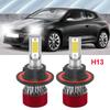 H13 9008 LED Headlight High/Low  Beam & H11 H8 Fog Light Bulbs Combo Kit 6000K White Super Brightness