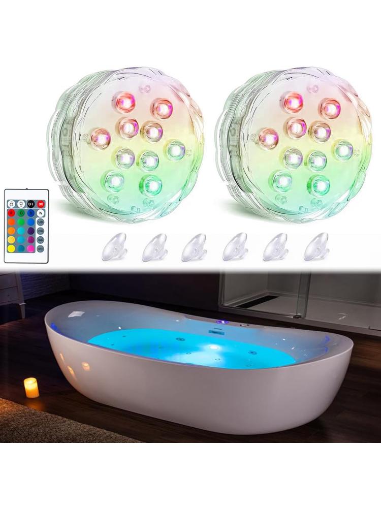 

Беспроводные фонари для ванны, Водонепроницаемый светящийся светильник на батарейках для ванной, Подсветка для ванны, Подсветка для душа, Подсветка для спа