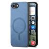 Custodia posteriore in pelle per iPhone 16e Compatibile con MagSafe Cover per telefono con tocco vellutato