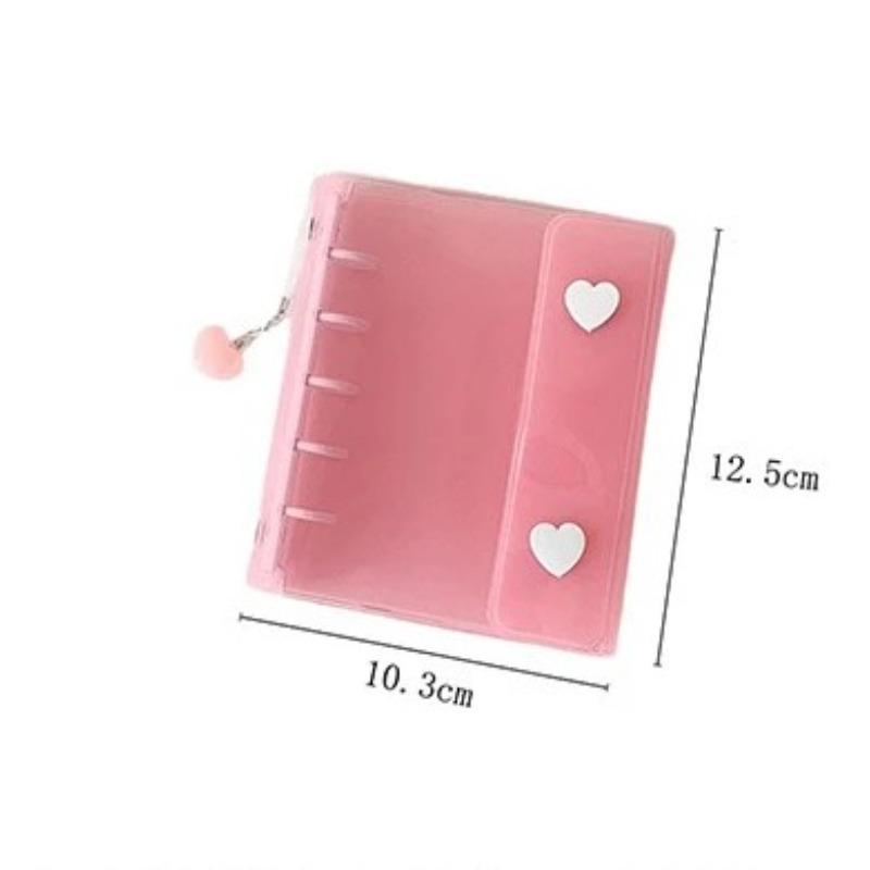 M5 Size Casual Korean Fashion Photo card Holder Sweet Candy Color Scrapbook Case for Notebook Student Supplies