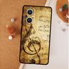 Musical Notes Violin Classical Music Phone Case For OPPO Reno 12 F 13 F 11 8T 7 8 10 Pro OPPO Find X8 X6 Pro X3 X5 Lite Cover