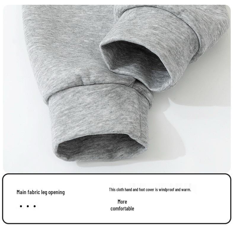 2025 Barn Bomull Mjukisbyxor: Mångsidiga enfärgade sportkläder för pojkar och flickor, höstkollektion