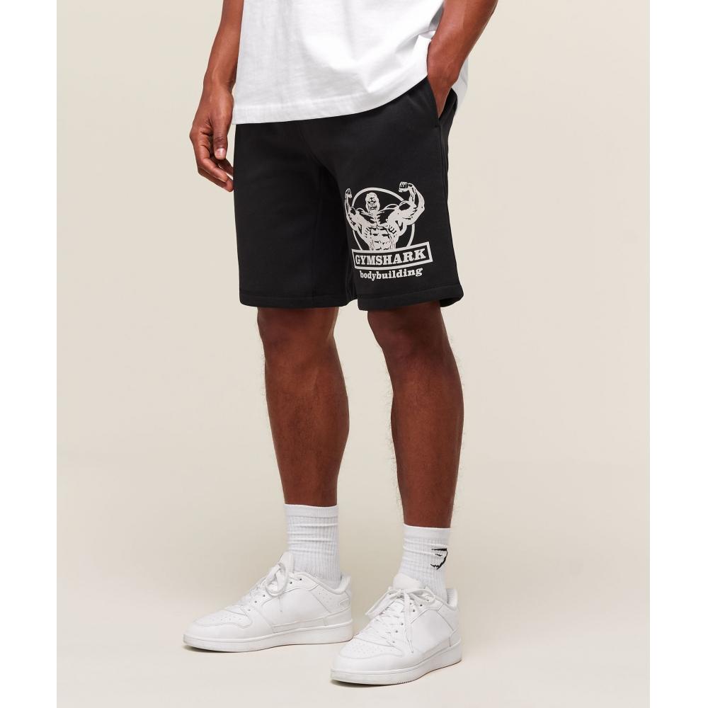 Gymshark Double Bicep 9 Shorts Schwarz A2c9q Bb2j