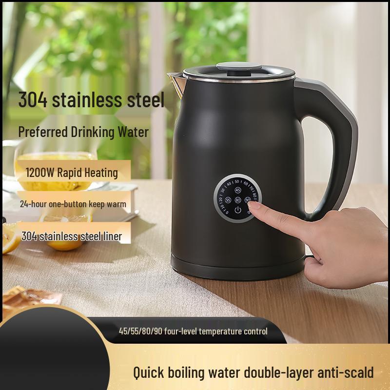 1.2L Stainless Steel Electric Kettle, 110V/220V, Household Use