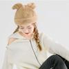 New Rabbit Ear Hat Girls Winter Warm Hat Beret Cute Stretch Plush Hat