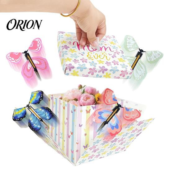 Erinnerungs-Geschenkbox zum Jahrestag, Schmetterlings-Explosionsbox, DIY Überraschungs-Explosions-Geschenkhalter mit 4 romantischen Heiratsantrags-Schmetterlingen